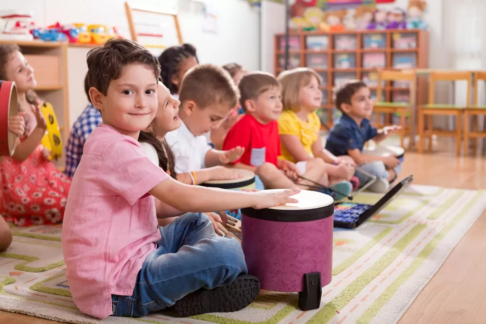 çocuk perküsyon kursu mezunları