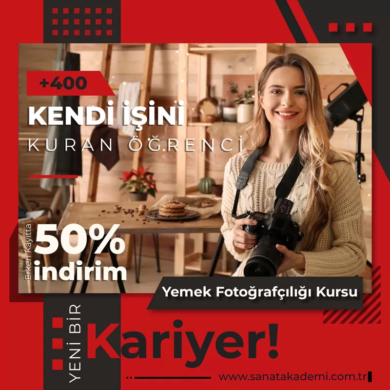 yemek fotoğrafçılığı kursu