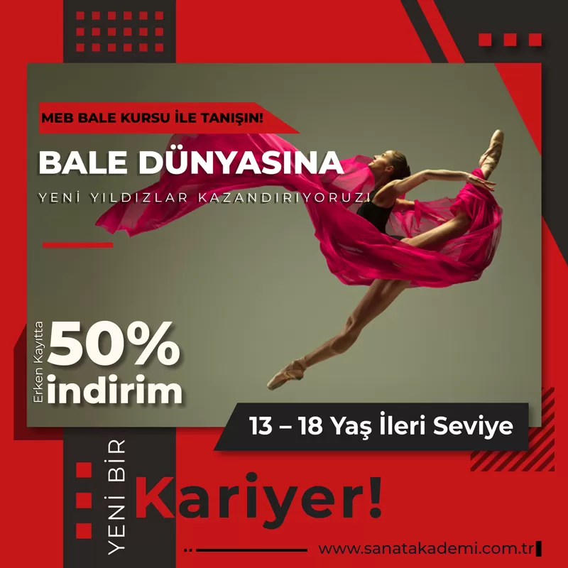 13-18 yaş ileri seviye bale eğitimi
