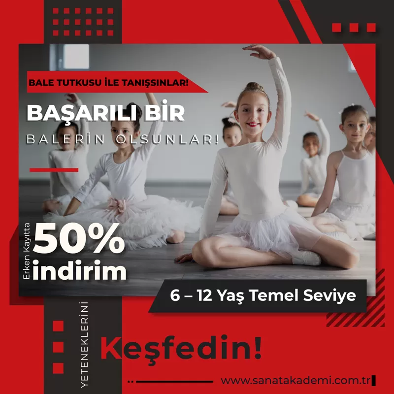 6 -12 yaş temel bale kursu