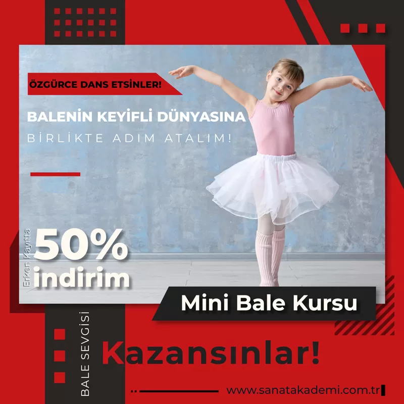 3-4 yaş mini bale kursu