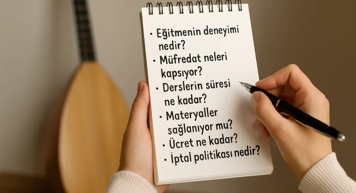Bağlama Kursu Seçerken Sorulması Gereken Sorular